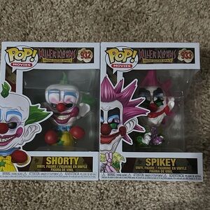 Funko Pop Killer Klowns Shorty and Spikey Figures